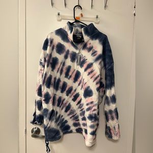 PINK quarter size tye dye hoodie